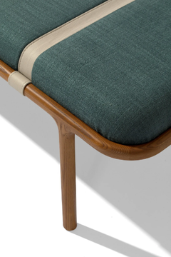 BELTS XL - Upholstered fabric bench by Carpanese Home - view 3